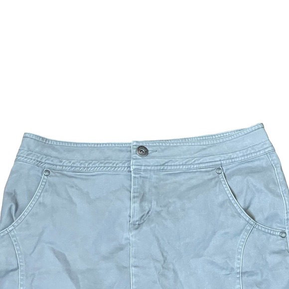 Ascend Casual Mini Skirt‎ Pencil Stretch Gray Lined Tulip Hem Women Size 4 - Picture 2 of 9